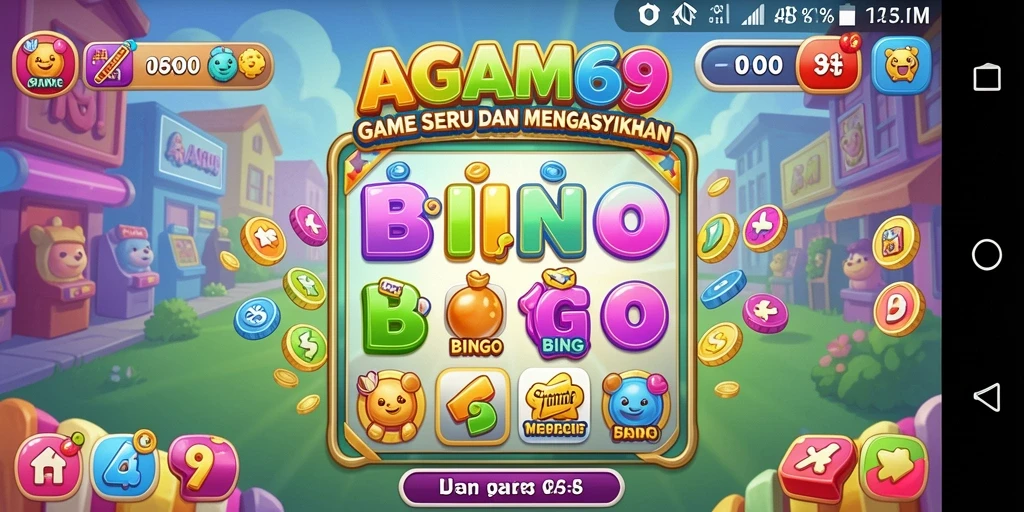 Tangkapan layar AGAM69 menunjukkan gameplay Bingo yang seru dan interaktif.
