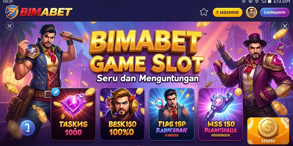 Tampilan menarik dari gameplay Slot di BIMABET.
