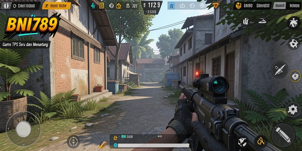 Tangkapan layar gameplay BNI789 menunjukkan aksi seru di permainan TPS.