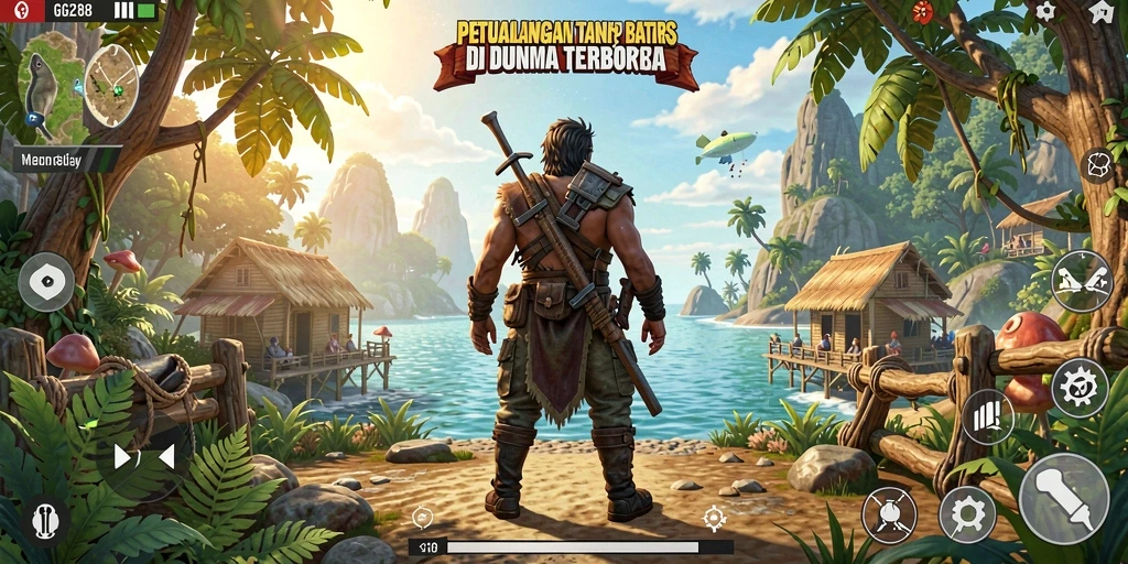 Tampilan gameplay GG288 yang menakjubkan dalam dunia terbuka.
