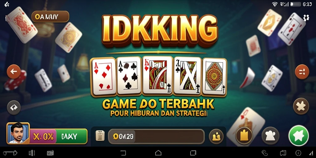 Tampilan gameplay seru IDRKING dalam aksi permainan Domino.