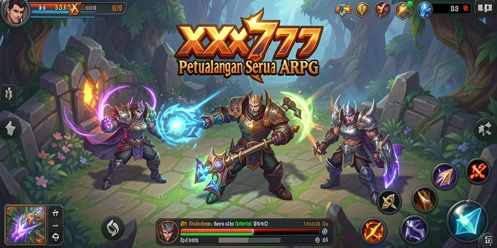 Tampilan permainan XXX777 yang menegangkan dengan aksi ARPG yang mendalam.